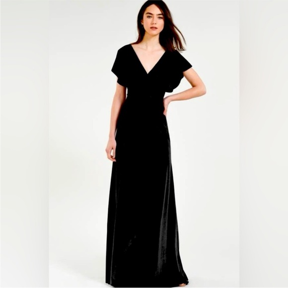 Jenny Yoo BHLDN Flutter Sleeve Bridesmaid Gown - Picture 1 of 3